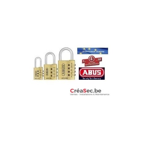 Cadenas code personnalisable 3 chiffres - acier chromé - 160/40 ABUS