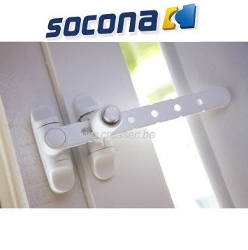 Entrebâilleur de sécurité pour fenêtre à clé - AIRLOCK SOCONA