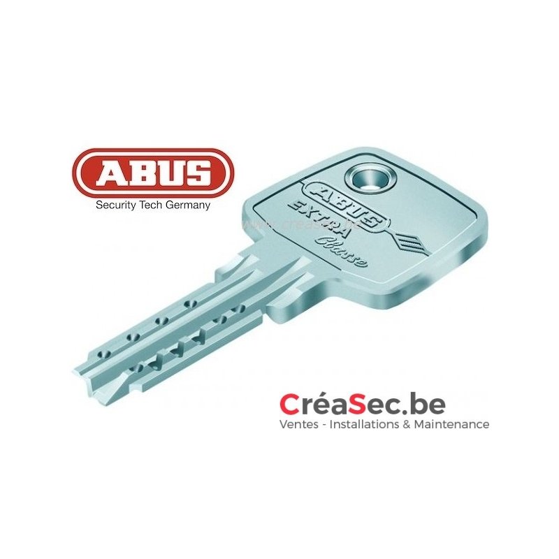 Copie de clé pour cylindre haute sécurité de porte ABUS D6 ou D8