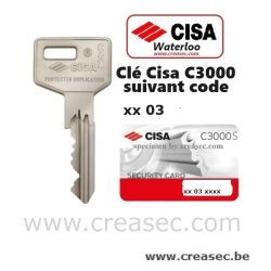 copie de clés Cisa C3000
