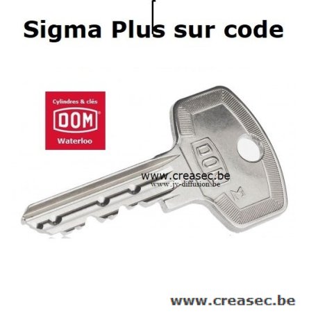 Sleutel op code Dom Sigma Plus