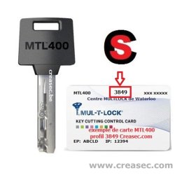 copie toutes clés Mul-T-Lock 3849