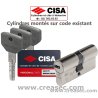 Cylindre Cisa Asix P8 sur code/carte